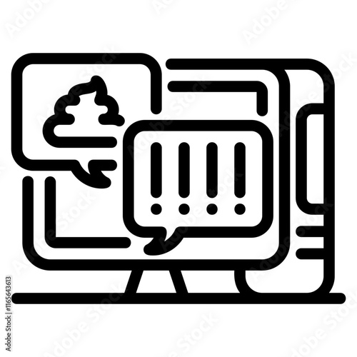 Online bullying icon