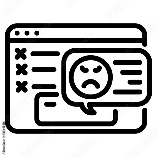 Online hatespeech icon