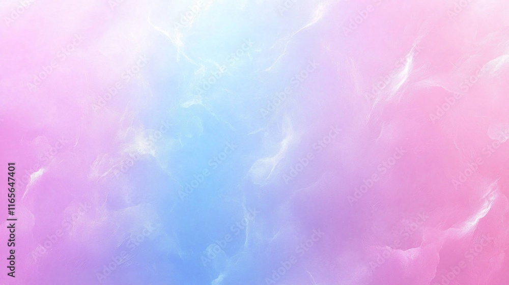Obraz premium Abstract pastel pink and blue cloud texture.