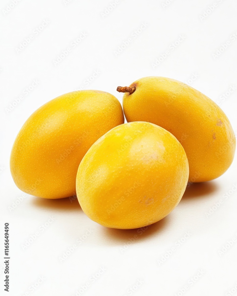 Fresh mango isolated on white background, real image, DSLR camera result with best light quality Fresh mango isolated on white background, real image, DSLR camera result with best light quality