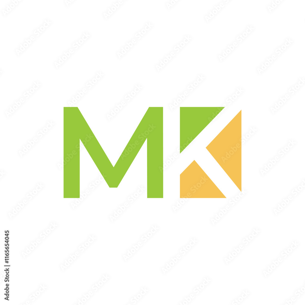 Initial MK letter Logo vector Template. Initial MK letter Logo vector Template.
