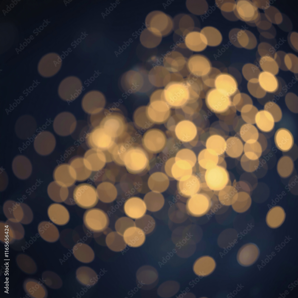 Abstract bokeh background with blurred white and yellow lights against a deep blue backdrop, creating a festive and dreamy atmosphere. Abstract bokeh background with blurred white and yellow lights against a deep blue backdrop, creating a festive and dreamy atmosphere.