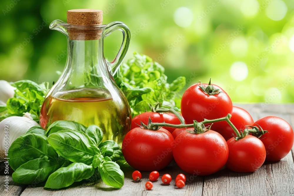 Fresh Ingredients for Culinary Exploration in Bright Light Fresh Ingredients for Culinary Exploration in Bright Light
