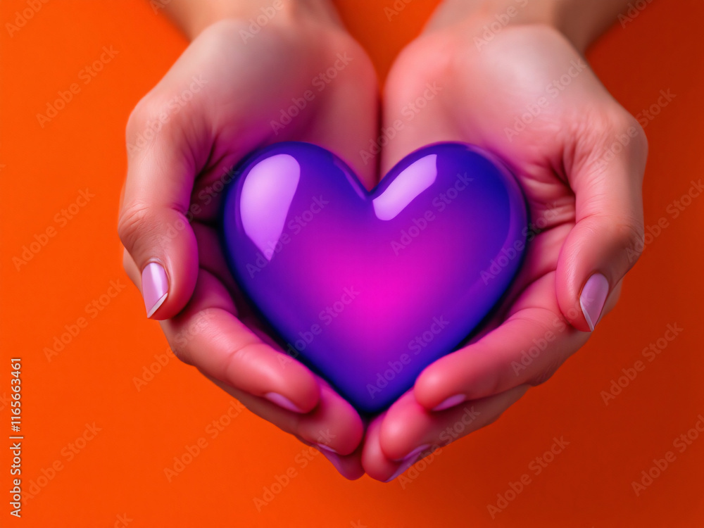 Hands holding a glowing red heart against a blue background, symbolizinHands holding a glowing red heart against a blue background, symbolizing love and care.g love and care. Hands holding a glowing red heart against a blue background, symbolizinHands holding a glowing red heart against a blue background, symbolizing love and care.g love and care.