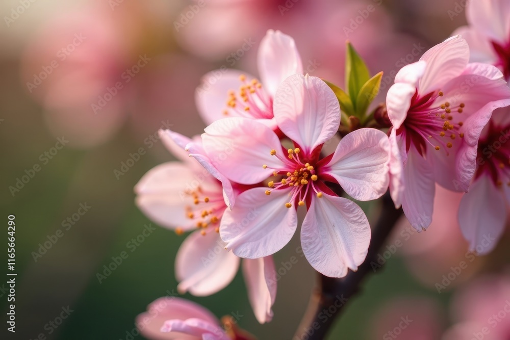 Close-up, out of focus peach blossoms, high definition, flora, photography, natural Close-up, out of focus peach blossoms, high definition, flora, photography, natural