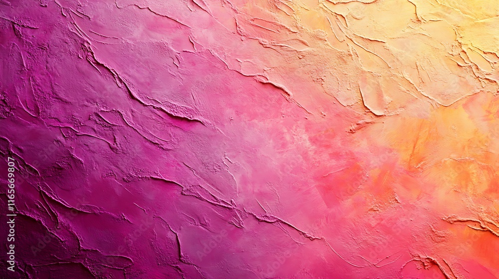 Naklejka premium Abstract Pink and Orange Textured Paint Background
