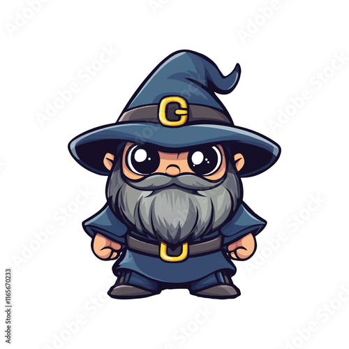 wizzard cartoon mascot illustration design
