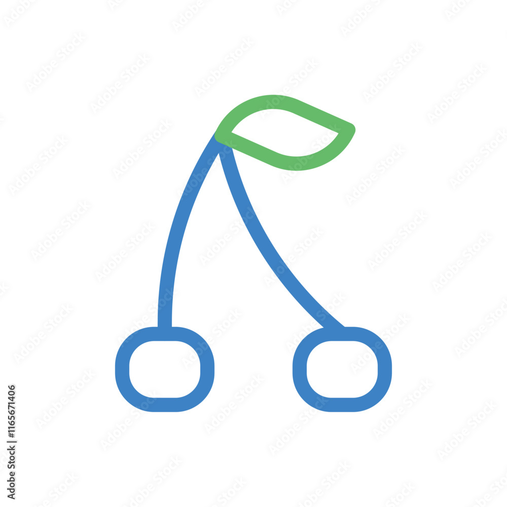 Cherry fruit icon. Concept of healthy eating, organic food, and diet. Cherry fruit icon. Concept of healthy eating, organic food, and diet.