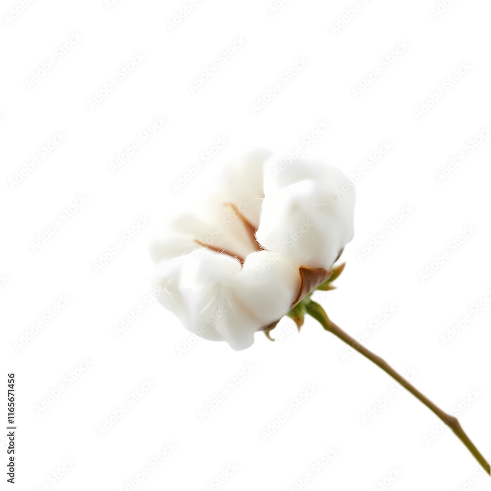 Fototapeta premium white flower isolated on transparent background