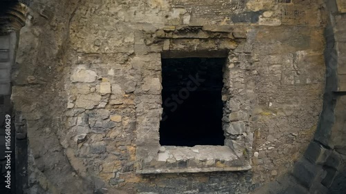 Wallpaper Mural A weathered, aged look video of an urban stone portal Torontodigital.ca