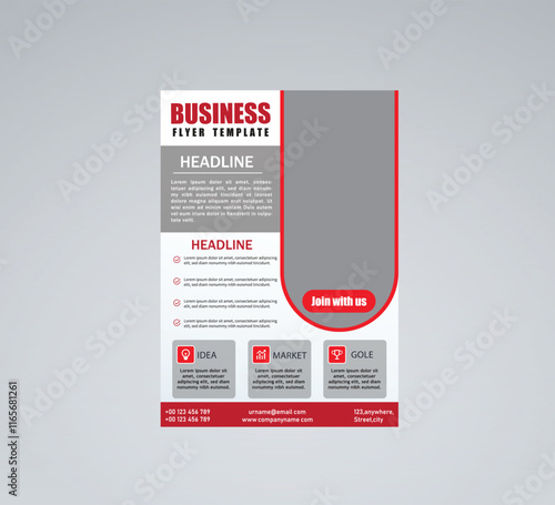 Corporate Business Flyer poster pamphlet brochure cover design layout background photo