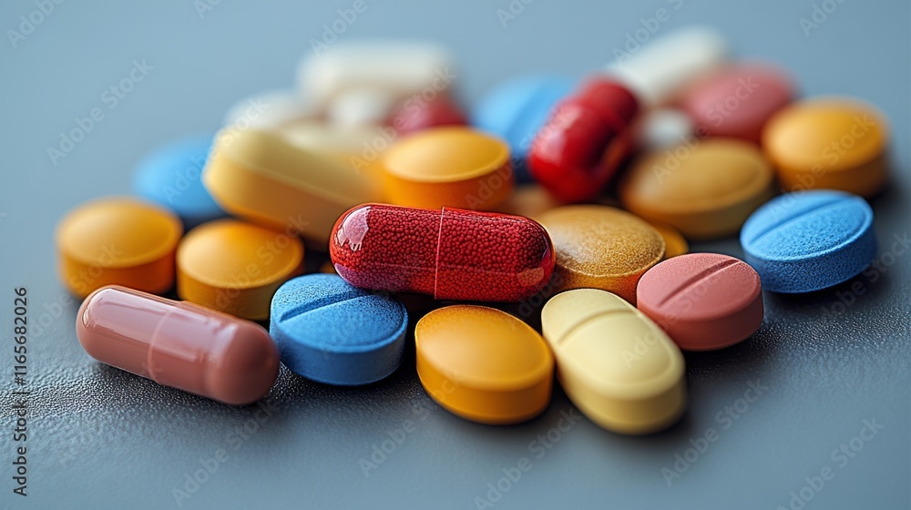 Close-up of colorful pills and capsules. Close-up of colorful pills and capsules.