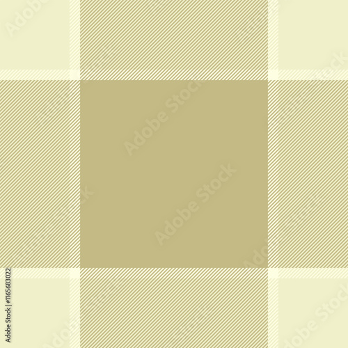 Folk seamless pattern textile, bandanna plaid background check. Fashionable fabric vector tartan texture in yellow and light colors.