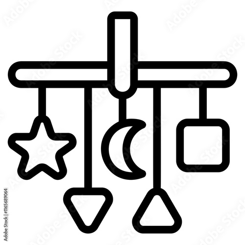 Crib toy icon