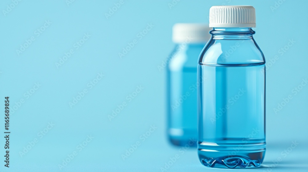 Recyclable plastic bottles studio setting closeup clean environment minimalist viewpoint sustainability concept Recyclable plastic bottles studio setting closeup clean environment minimalist viewpoint sustainability concept