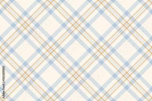 Creative background seamless fabric, colour check texture textile. Mixed vector tartan plaid pattern in sea shell and light colors. photo