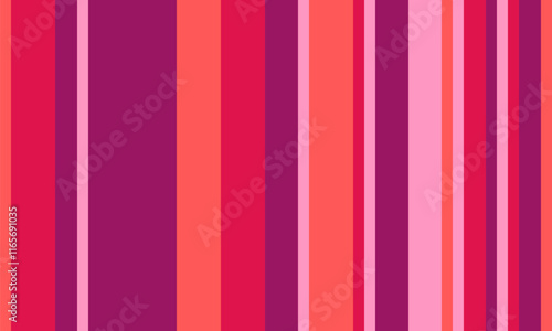 Vibrant vertical stripes in shades of pink, coral, and burgundy create a dynamic, modern pattern. Ideal for website backgrounds, textile designs, or any project needing a bold, colorful aesthetic.