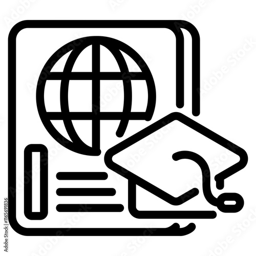 Student visa  icon
