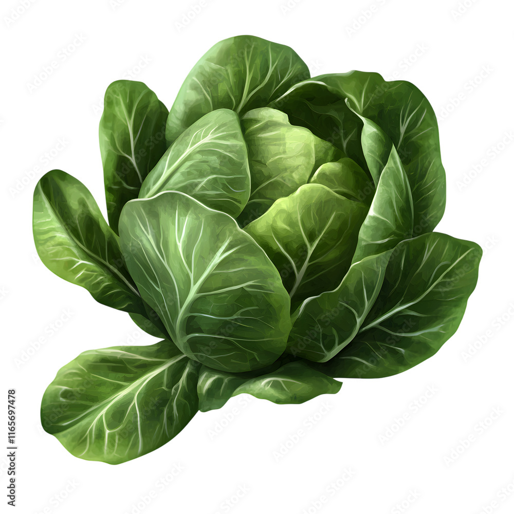 Obraz premium cabbage isolated on transparent background cabbage png