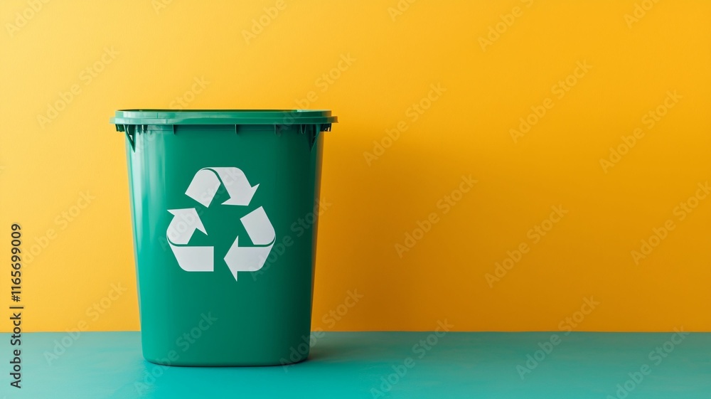 Eco-friendly recycling collection bin in urban environment green waste management outdoor sustainability concept Eco-friendly recycling collection bin in urban environment green waste management outdoor sustainability concept