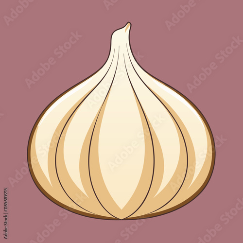 garlic isolated vector design