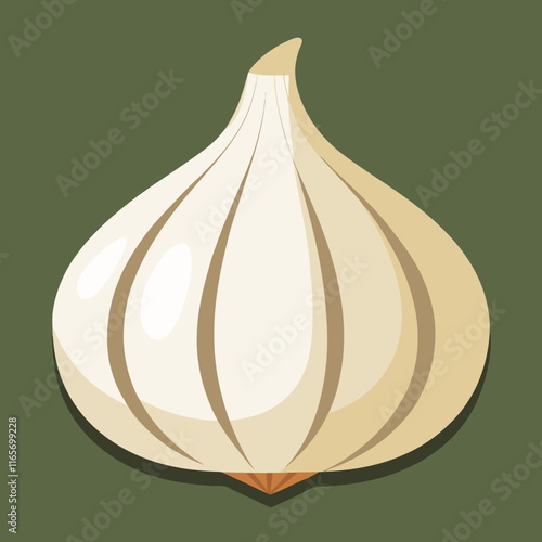 garlic isolated vector design