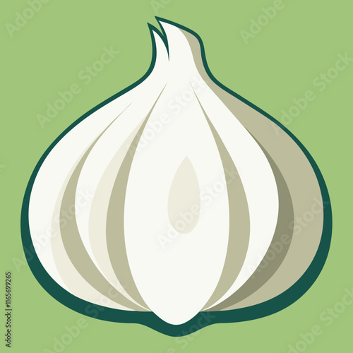 garlic isolated vector design