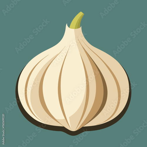 garlic isolated vector design