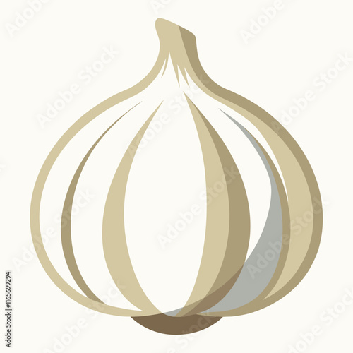 garlic isolated vector design