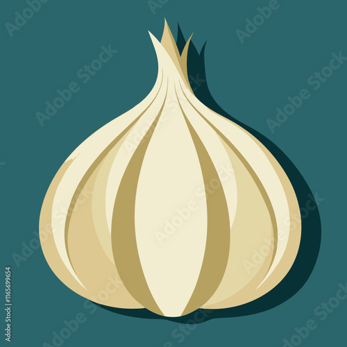 garlic isolated vector design