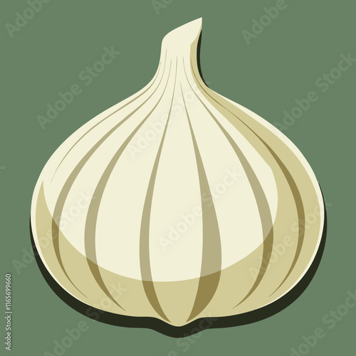 garlic isolated vector design