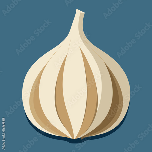garlic isolated vector design
