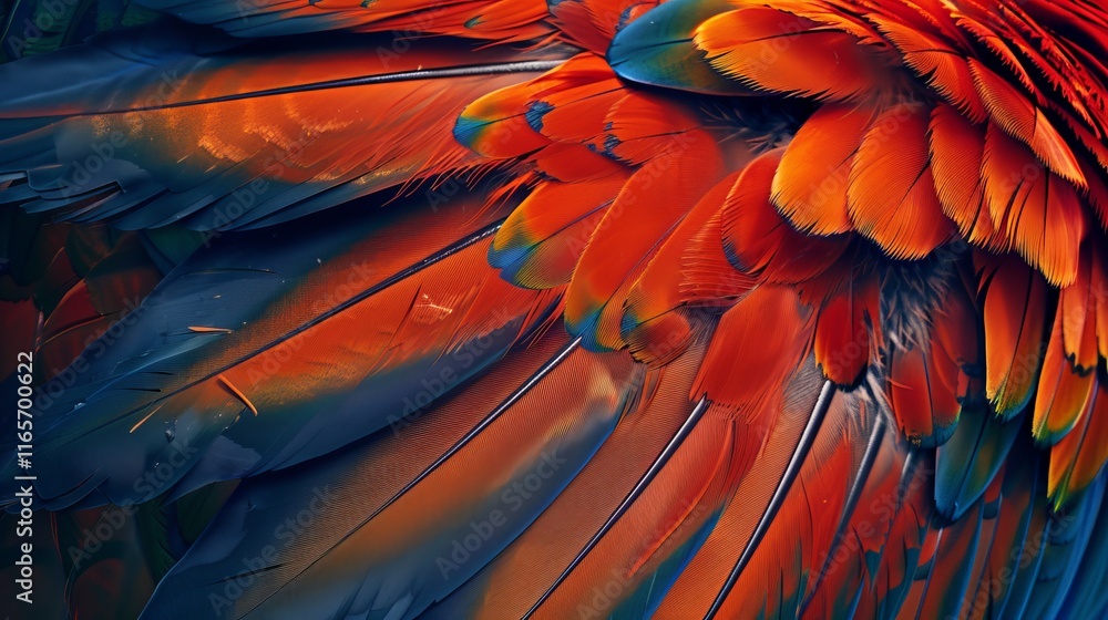 Fototapeta premium A vibrant and exotic bird showcasing its colorful plumage