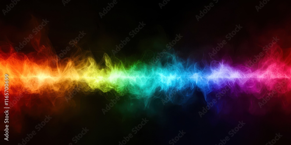 Rainbow of colors is shown in the image Rainbow of colors is shown in the image