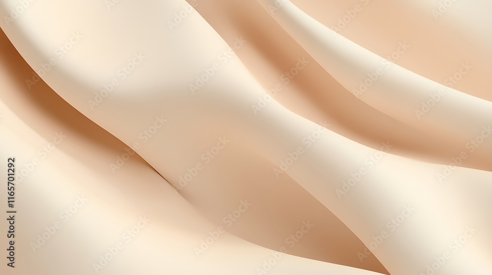 Abstract Beige Fabric Draped Softly Background Abstract Beige Fabric Draped Softly Background