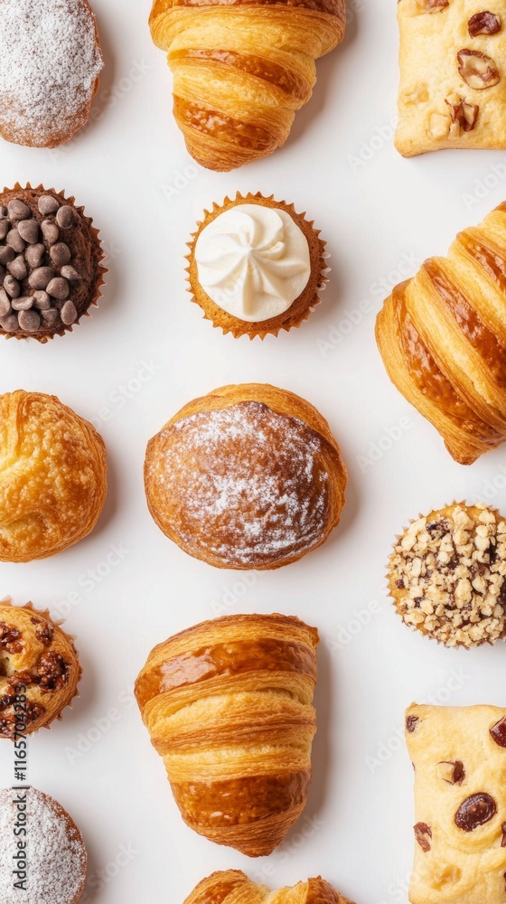 A Delightful Array of Baked Goods: Cupcakes, Croissants, and More A Delightful Array of Baked Goods: Cupcakes, Croissants, and More
