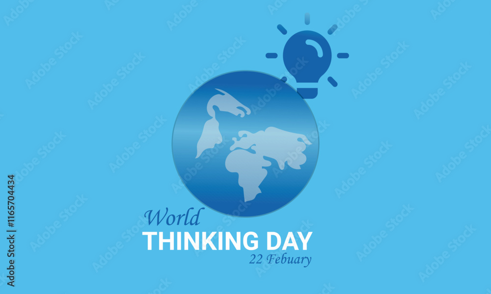 World Thinking Day Event Poster Banner illustration design, eps 10 format file. World Thinking Day Event Poster Banner illustration design, eps 10 format file.