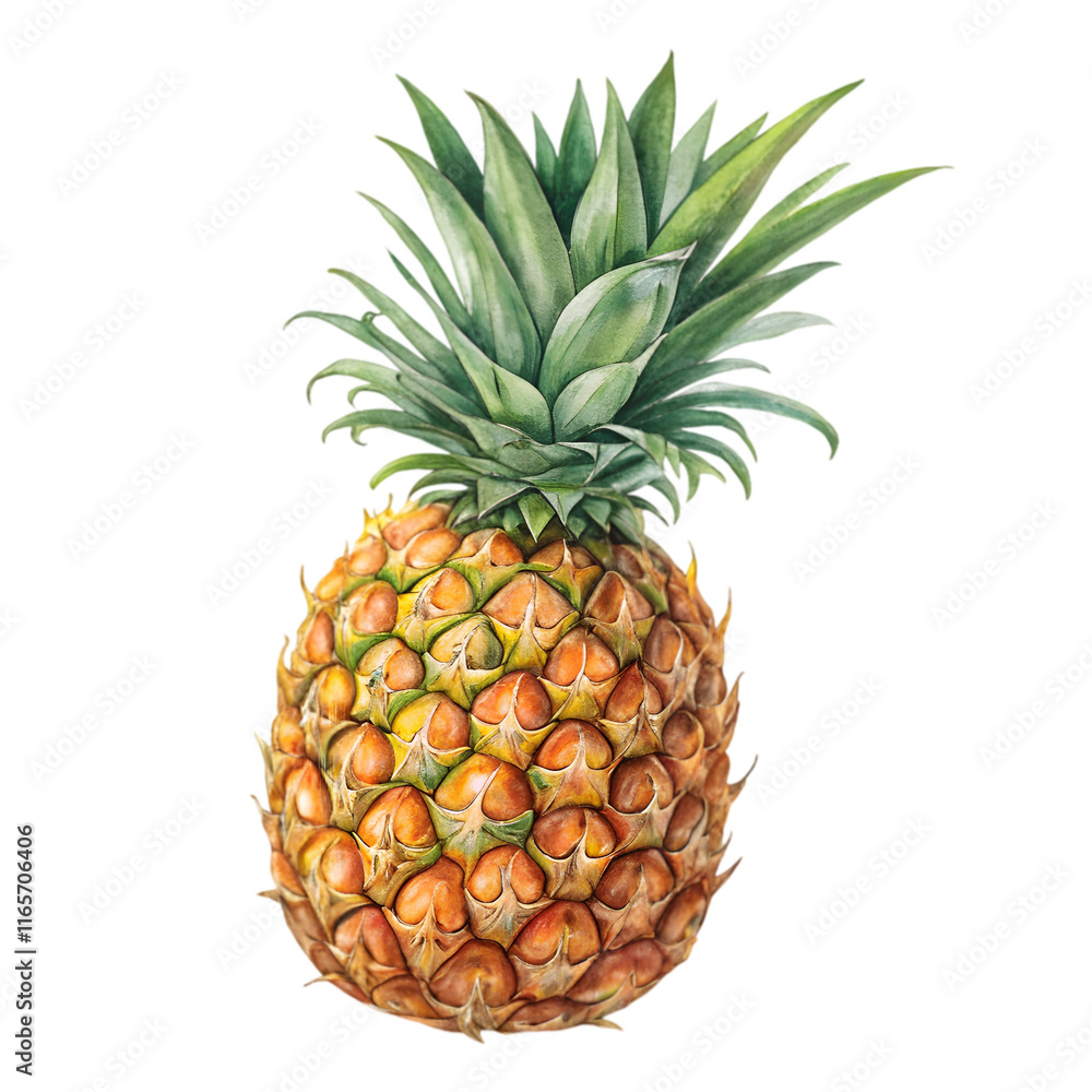 Fototapeta premium pineapple on transparent background
