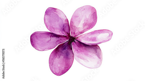 Fototapeta Naklejka Na Ścianę i Meble -  soft purple watercolor flower with delicate petals, perfect for decor