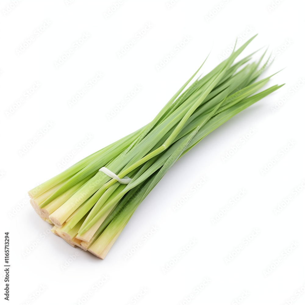Fresh Pandan Leaves Bundle Tied Isolated White Background Fresh Pandan Leaves Bundle Tied Isolated White Background