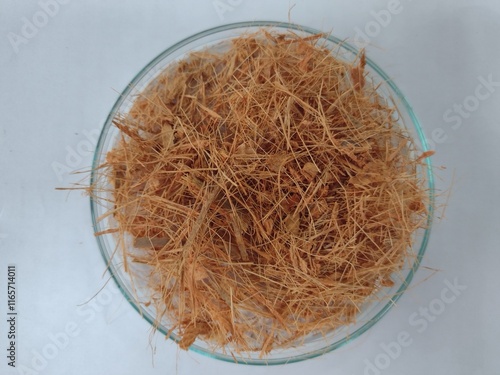 dry coconut fiber photo