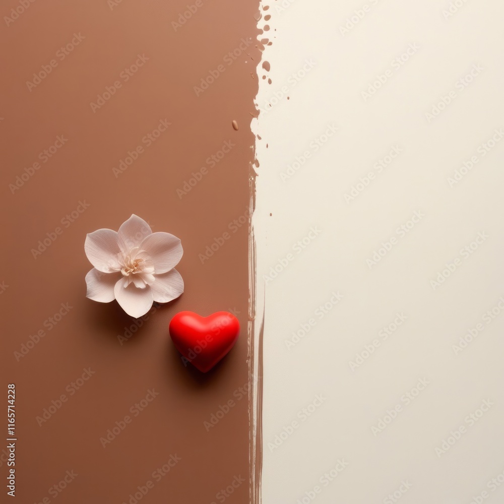 Subtle pastel brown tones with a minimalist style and delicate romantic details, ideal for heartfelt greeting cards and stylish love-themed decor. Subtle pastel brown tones with a minimalist style and delicate romantic details, ideal for heartfelt greeting cards and stylish love-themed decor.