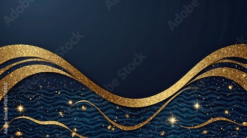 blue and goldenbackground photo