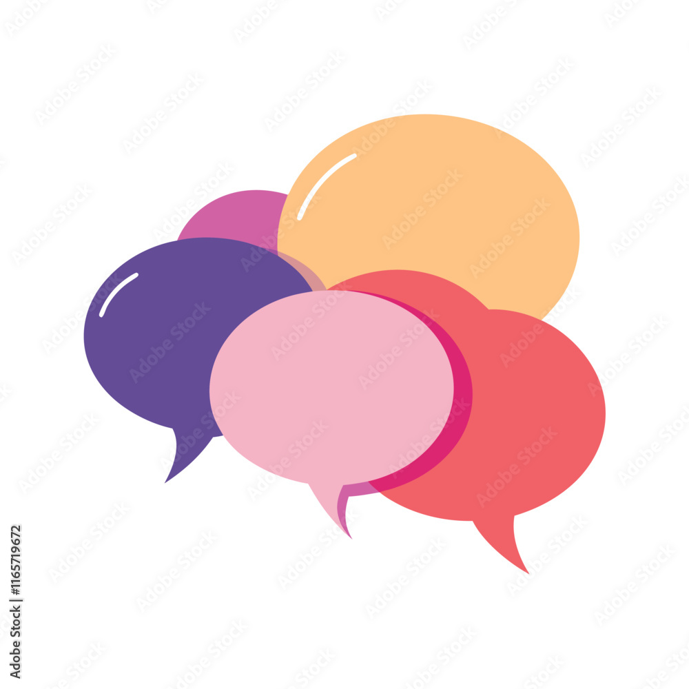 Bubbles Speech Vector Illustration Bubbles Speech Vector Illustration