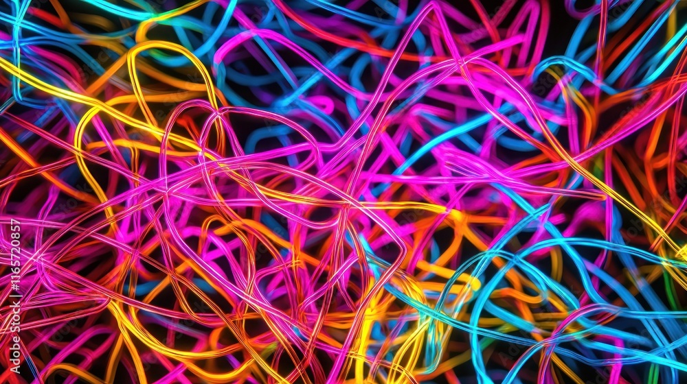 Abstract Neon Lights: A Symphony of Color and Energy Abstract Neon Lights: A Symphony of Color and Energy