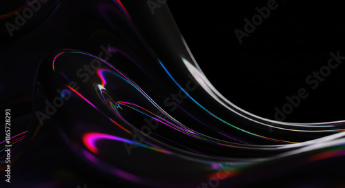 overlay rainbow neon glass effect