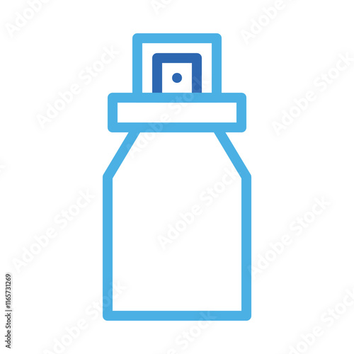 Spray bottle icon. Concept of hygiene, cleanliness, and disinfection.