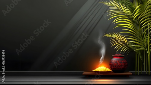  Thaipongal 2025 with vibrant decorations, Tamil culture  Vibrant Thaipongal Designs poster
