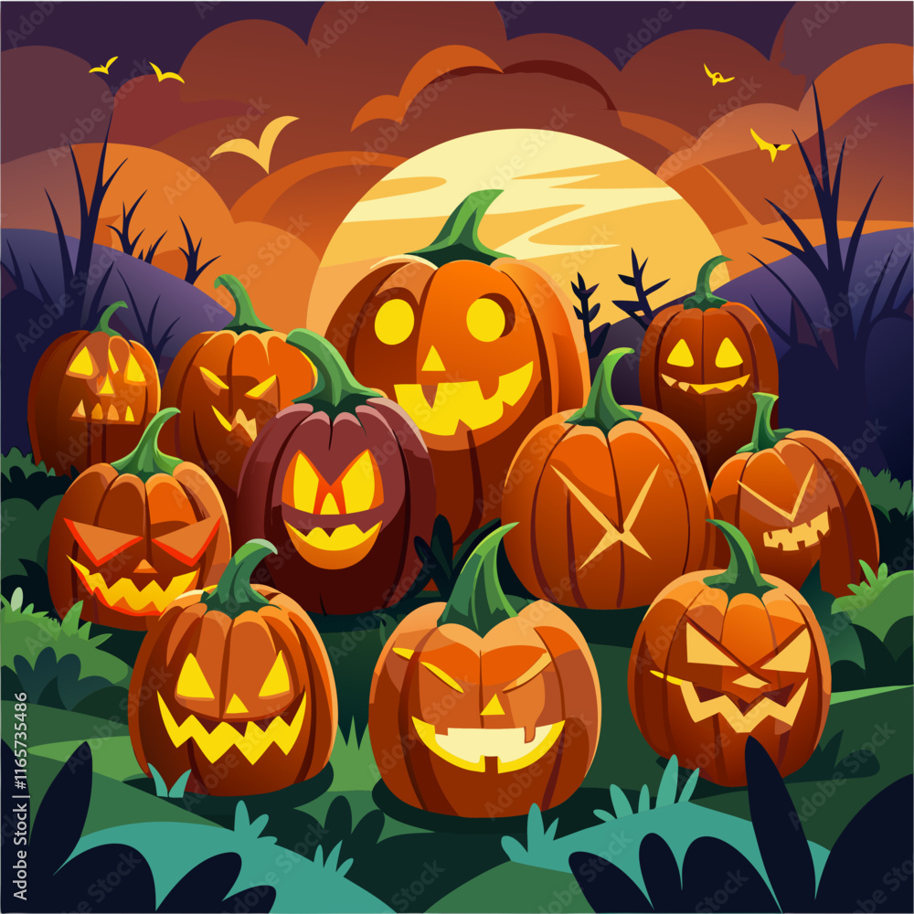 halloween background with pumpkins halloween background with pumpkins