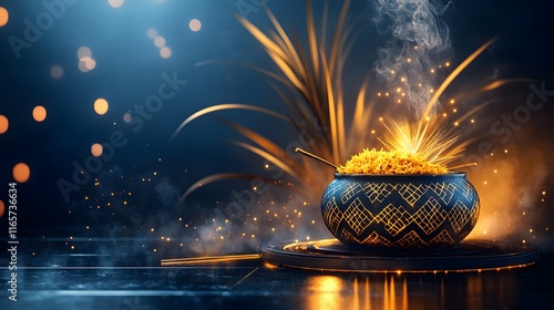  Thaipongal 2025 with vibrant decorations, Tamil culture  Vibrant Thaipongal Designs poster